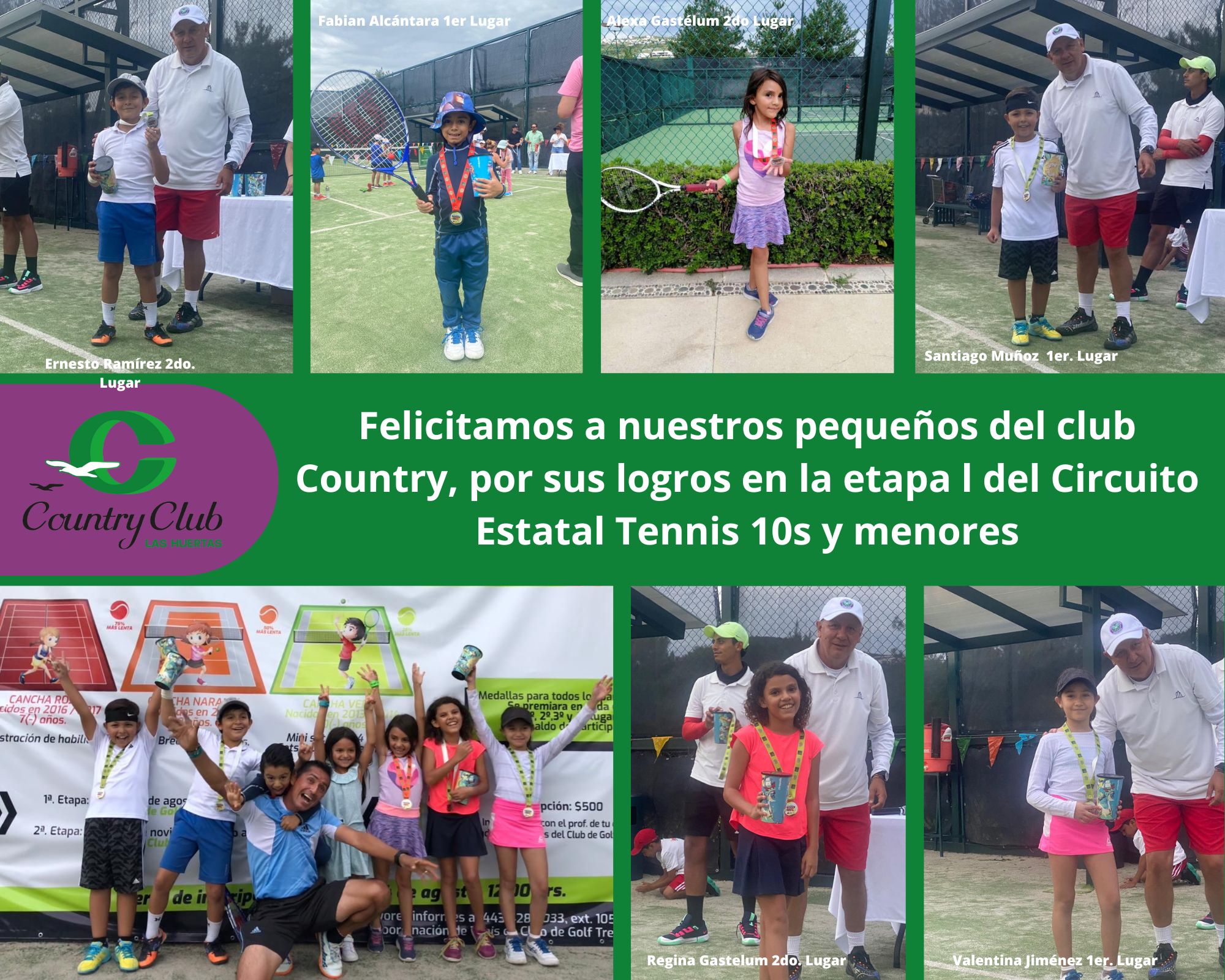 ¡Felicitamos a nuestros pequeños y pequeñas Tenistas!